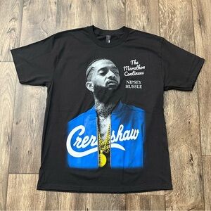 Nipsey Hussle The Marathon Continues T Shirt Men’s Size L Black
